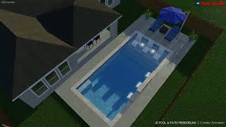 Pool Design by JS POOL amp PATIO REMODELING [upl. by Aihsemek459]