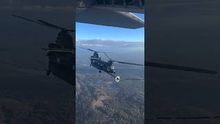 A US Army CH47 Chinook helicopter refuels shorts Army [upl. by Sinnod]