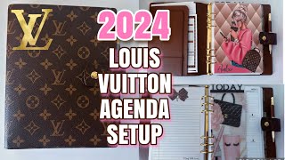 LOUIS VUITTON AGENDA PLANNER SETUP FOR 2024 [upl. by Ressler280]