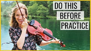 The Most Effective Warm Up for Beginner Violinists  COMPLETE Practice Routine for Beginners [upl. by Collyer]