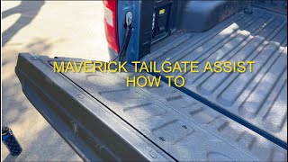 Ford Maverick Dampened Tailgate Install amp Review Tailgate Assist [upl. by Yacano428]