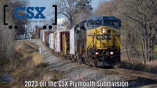 Searchlight Small Towns and Grades 2023 on the CSX Plymouth Subdivision [upl. by Martina464]