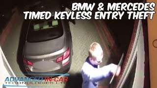 Mercedes amp BMW Keyless Entry Theft Examples [upl. by Breban48]