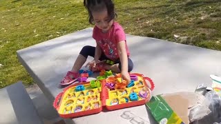 Elmo On The Go Letters  Elmo Toys Elmo ABC Puzzle  Play At The Park [upl. by Gardener]