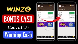 Winzo Cash Bonusஐ எப்படி Withdraw பண்ணுவது🤔🤔Winzo Bonus Use Trick [upl. by Ias764]