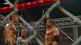 Randy Orton vs Triple H Steel Cage WWE Championship Match Pt1 Judgment Day 2008 [upl. by Nancee566]