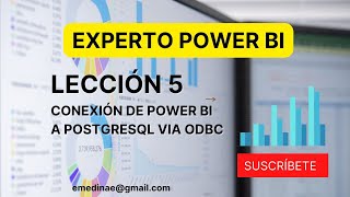 Power BI conexión a PostgreSQL via ODBC [upl. by Katzman]