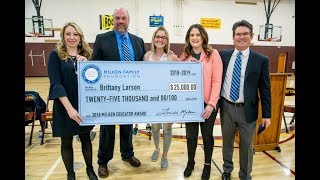 Surprise Brittany Larson Youre a North Dakota Milken Educator [upl. by Otte568]