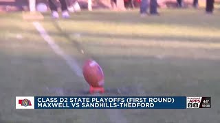 D2 State First Rd SandhillsThedford vs Maxwell FB Highlights [upl. by Kathlin]