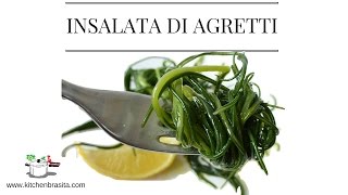 AGRETTI  come pulire  ricetta facile dinsalata RICETTE DI GABRI [upl. by Nahtnoj]