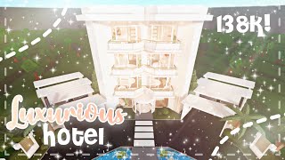 Minami Oroi Bloxburg Speedbuild and Tour  Luxurious Hotel 138k  September 1 2021 [upl. by Agata]