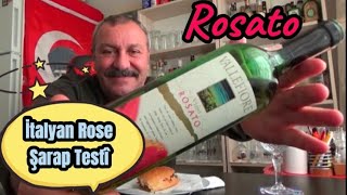 VALLEFIORE VINO ROSATO İTALYAN ROSE ŞARAP TESTİ NERELLOSANGİOVESE KUPAJI Stok video [upl. by Jepum424]