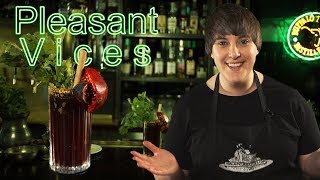 How to make an Ancient Egyptian inspired cocktail I Pleasant Vices recipe [upl. by Gesner457]