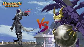 Beelzemon Awaken VS Lucemon SM Awaken Digimon Masters Online [upl. by Enyal]