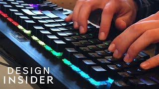 Gaming Keyboard Lights Up With Colors [upl. by Eenel]