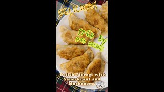 How to Make Polish Pierogi with Sauerkraut and Mushrooms  Authentic Recipe [upl. by Trbor]