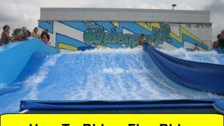 How To Ride a Flowrider FlowriderSchoolcom [upl. by Ettelegna]