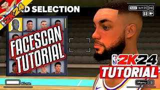 HOW TO SCAN YOUR FACE IN NBA 2K24 BEST CINEMATIC FACESCAN THE PERFECT FACESCAN nba2k24 [upl. by Shepley468]