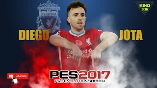 DIOGO JOTA en PES2017  Editar Cara Equipo y Estadisticas [upl. by Lihka]