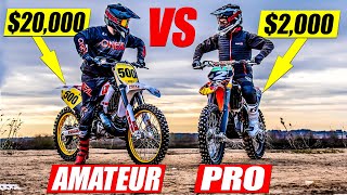 Pro on 2000 Bike vs Amateur on 20000 Bike [upl. by Haianeb385]