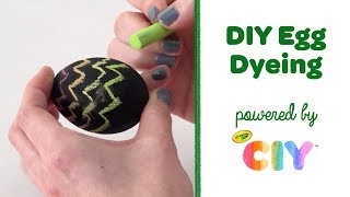 DIY Egg Dyeing  Crayola CIY Create It Yourself [upl. by Dadinirt]