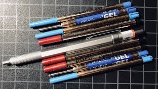 Whats the Best ParkerStyle G2 Refill Pen Refill Roundup for the Best EDC Ink [upl. by Ahsla]