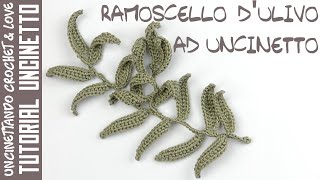 Tutorial Uncinetto  Ramoscello di Ulivo [upl. by Janel]