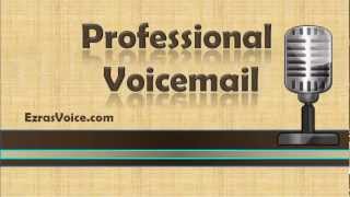 Professional Voicemail Voicemail Greetings Examples Professional Voicemail Greeting [upl. by Ahsoyem]