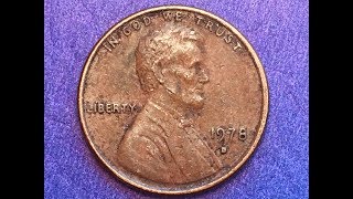 1978 United States One Cent Filled D Error Lincoln Penny [upl. by Odnala]