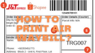 How to print Shopee Air Waybill using laptop [upl. by Grishilda]