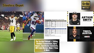 The Terrible Podcast — Talking Steelers Moves Injuries Coordinator Comments WR Market W8 Picks [upl. by Ainig380]