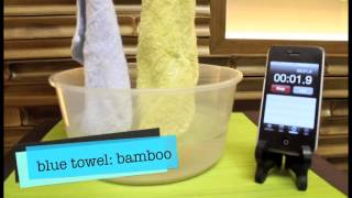 bamboo towel absorption [upl. by Yclehc]