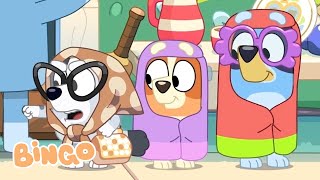 Chaotic Cousin Moments 😆 🧡  Bluey Bingo Muffin and Socks 💜  Bingo  Official Channel [upl. by Dwinnell]