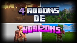 4 addons de horizons para minecraft pe 120derekdrakaddons [upl. by Adnamal]