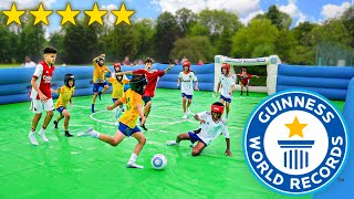 WORLDS BIGGEST KIDS SLIP N SLIDE FOOTBALL MATCH ⚽️💦 [upl. by Ehrlich]