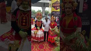 Kathakali dance performance an account of Dasara festival [upl. by Kcirdorb]