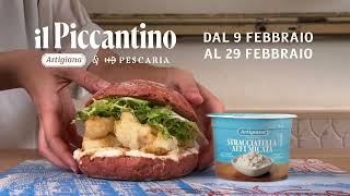 Panino il Piccantino  Pescaria x Caseificio Artigiana [upl. by Pfosi298]