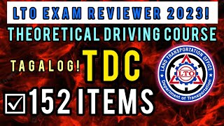 LTO TDC EXAM REVIEWER 2023  STUDENT PERMIT 2023 TAGALOG UPDATED [upl. by Atikahs]