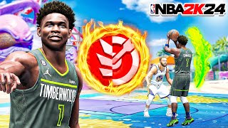 ANTHONY EDWARDS SLASHER BUILD is BREAKING NBA 2K24 [upl. by Etnomaj]