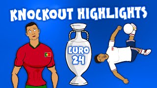 EURO 2024  The Knockout Stage🏆 Goals Highlights [upl. by Noiz]