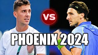 Thanasi Kokkinakis vs Arthur Rinderknech PHOENIX 2024 Highlights [upl. by Ardnikal]