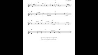 Free easy alto saxophone sheet music Red River Valley [upl. by Yarb950]