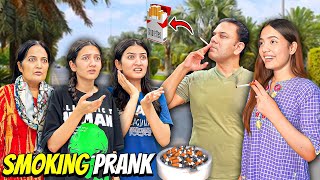 Smoking Prank On Family🤣🚬Sab Shock Hogaye😱Sistrology [upl. by Bently]