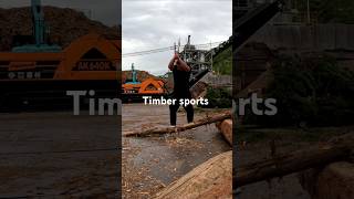 【林業】Timber sports practice Timbersports 林業 nature stihl [upl. by Stalk888]