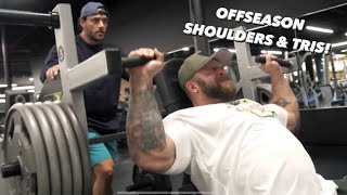 OFFSEASON SHOULDERS amp TRICEPS W EDDIE [upl. by Vashtia861]