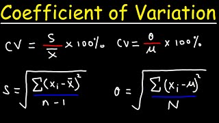 Standard Deviation and Coefficient of Variation [upl. by Zebulon]