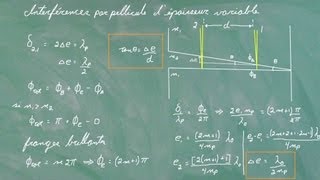 Interférences par pellicule dépaisseur variable [upl. by Meli573]