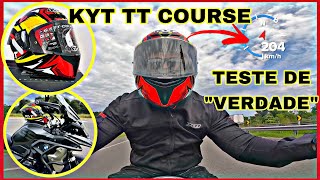 REVIEW CAPACETE KYT TT COURSETESTE EM ALTA VELOCIDADEREALMENTE É BOMRECOMENDO DESCUBRAM [upl. by Elise]