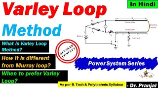 L105 Varley Loop Methods  Difference in Murray Loop Test  Electric Power Cable  Power System [upl. by Aitsirhc620]