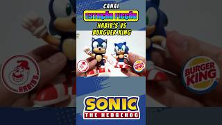 SONIC Habibs VS Burger King 🦔 sonic actionfigures figurasdeacao shorts [upl. by Iliam]